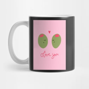 Olive You Valentine's Day Card Mug